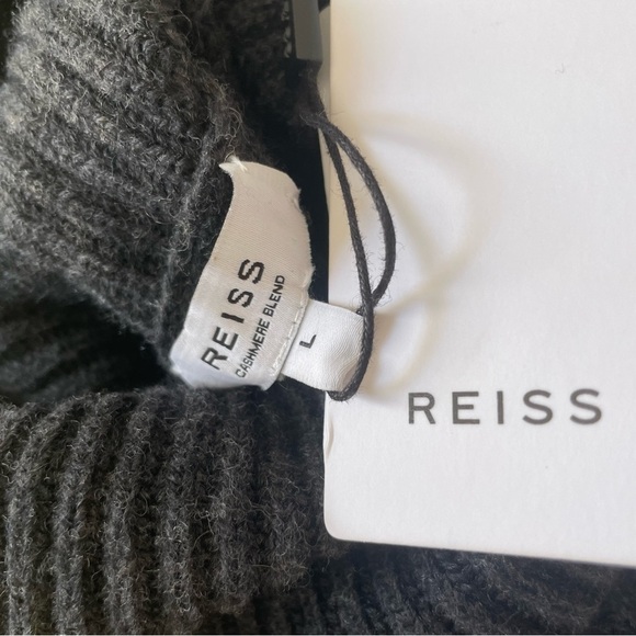 NWT Reiss Maggie Button Sleeve Turtleneck Sweater Dress - Picture 2 of 4